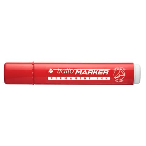 Marcatore permanente TRATTO Marker punta a scalpello 1-5 mm rosso 840102